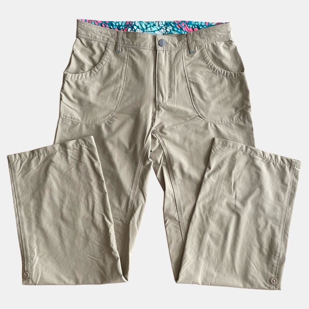 The North Face Girls Horizon Roll-Up Hiking Pants Tan Khaki Large 14/16 Womens M